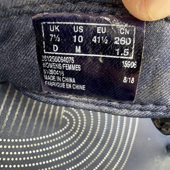 Clarks Sandals Womens Size 10 Cloudsteppers Breeze Sea Navy Blue Flip Flop Thong - Picture 2 of 9